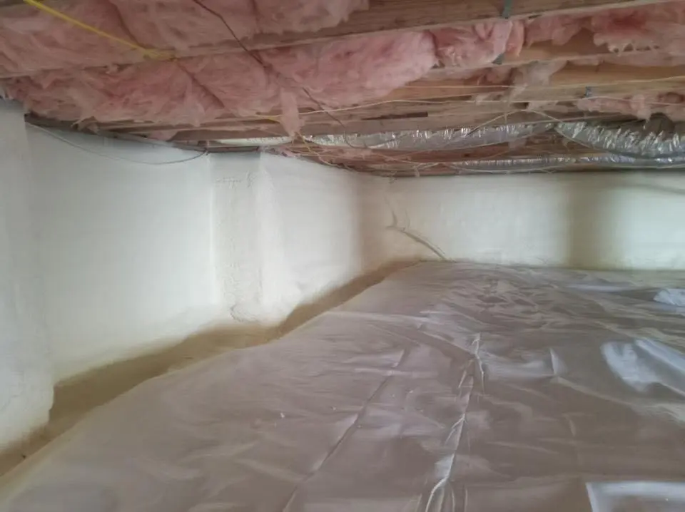 Crawl space encapsulation with closed-cell spray foam for Attic Insulation in Hunters Creek