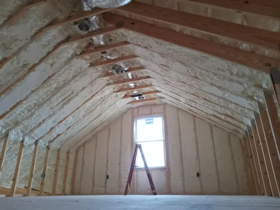 Spray foam roofing application for Crawl Space Insulation project in Hunters Creek